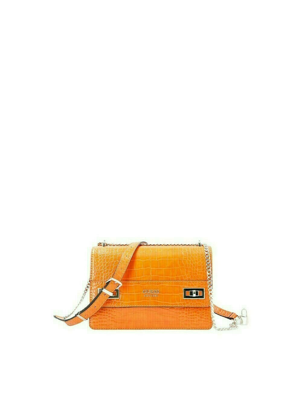 Guess, Katey, Konvertierbare Xbody Klappe, Textil-Umhängetasche, Orange, HWCG78 70210, 23,5 x 16 x 7,5 cm, Für Frauen