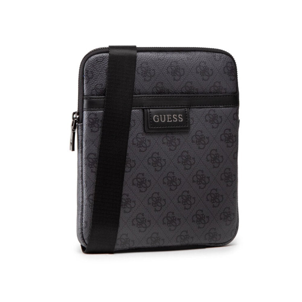 Guess, Vezzola, Textil-Umhängetasche, Schwarz, 19 x 24 x 2 cm, Für Frauen