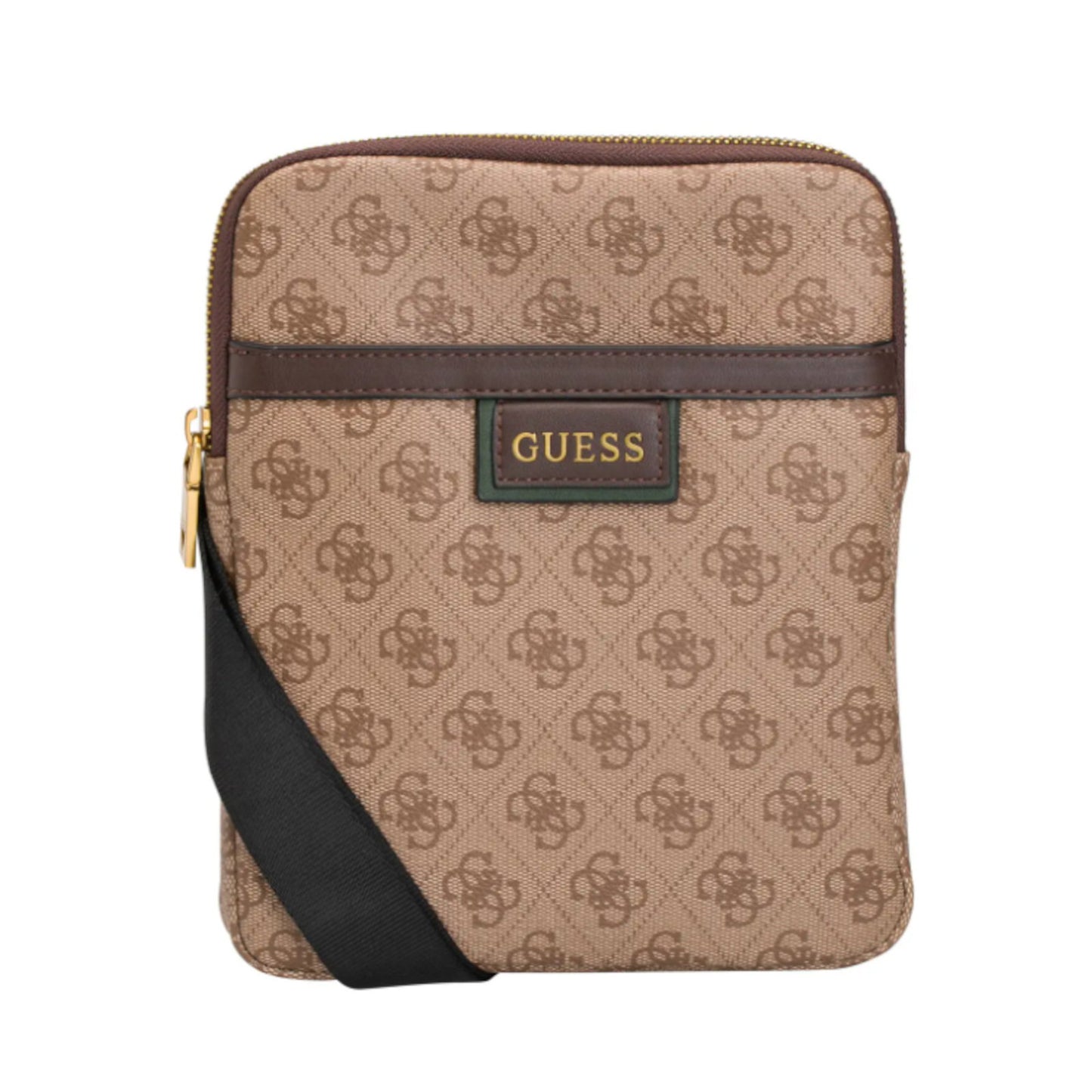Guess Guess, Vezzola, Textil-Umhängetasche, Braun, 19 x 24 x 2 cm, Für Männer Regular