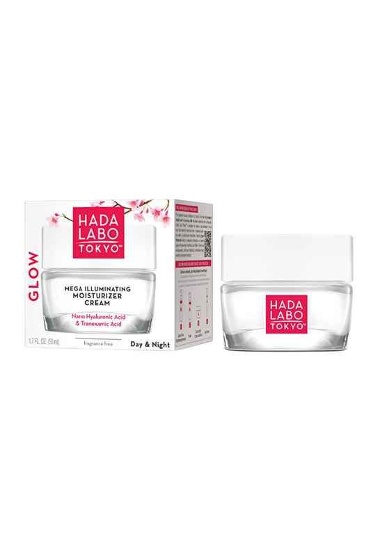 Hada Labo Tokyo Hada Labo Tokyo, Glow, Hyaluronsäure, Beleuchtend & Feuchtigkeitsspendend, Tag & Nacht, Gel-Creme, Gesicht, 5