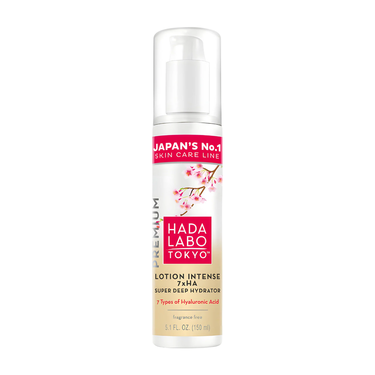 Hada Labo Tokyo Premium Gesichtslotion mit 7-facher Hyaluronsäure, 150 ml