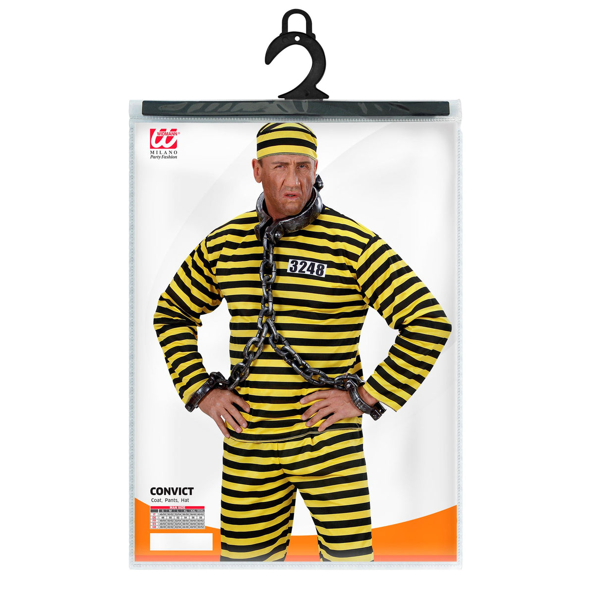 "HÄFTLING" gelb/schwarz (Oberteil,Hose, Mütze) – Ansicht 4