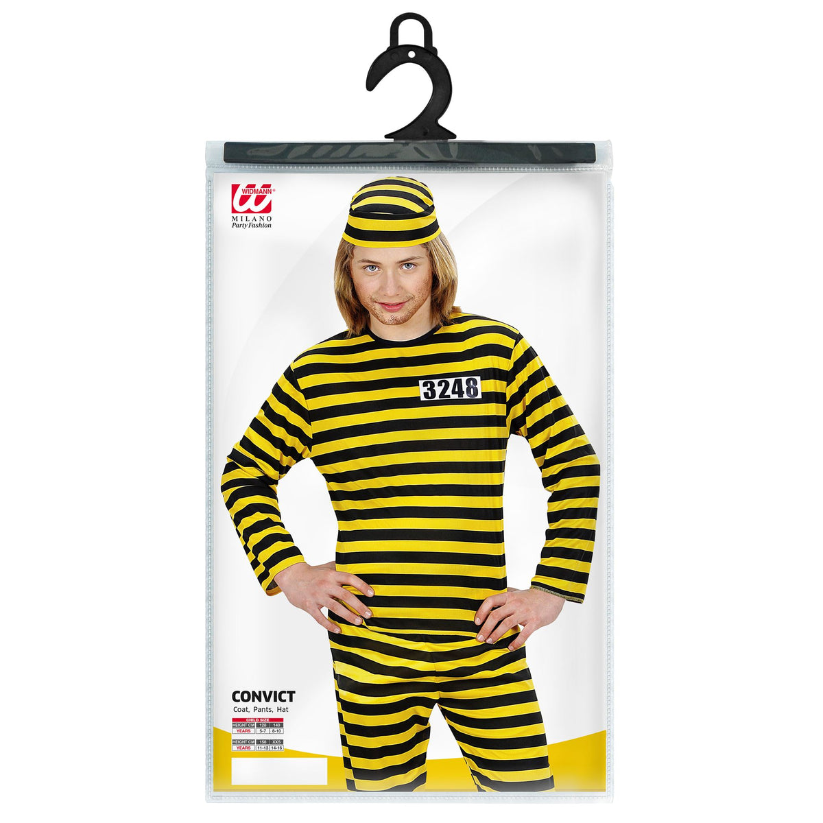 "HÄFTLING" gelb/schwarz (Oberteil,Hose, Mütze) – Ansicht 4