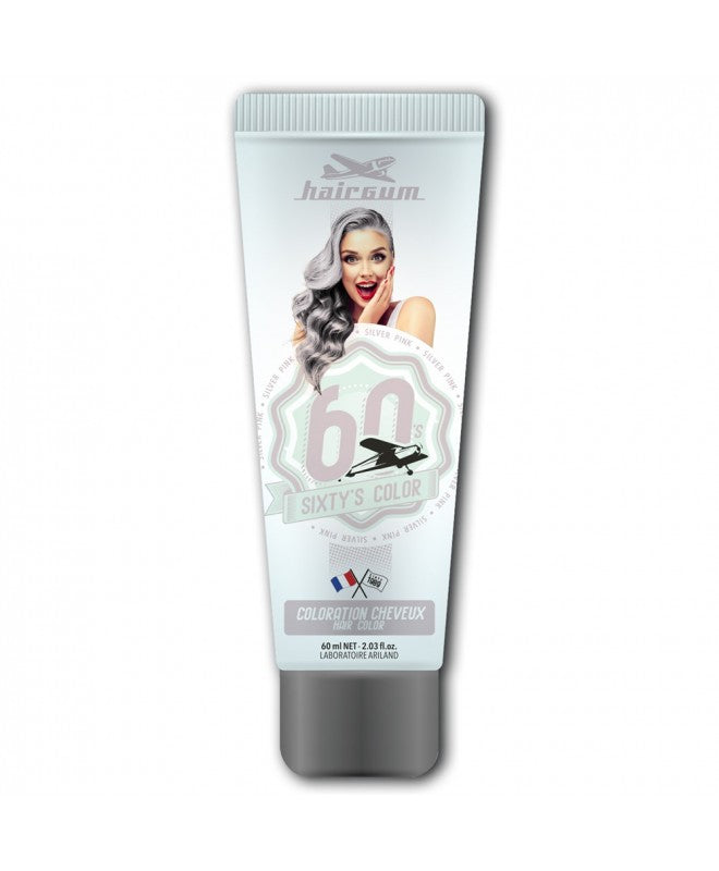 Hairgum Sixty's Color Haarfarbe Silver Pink 60 ml