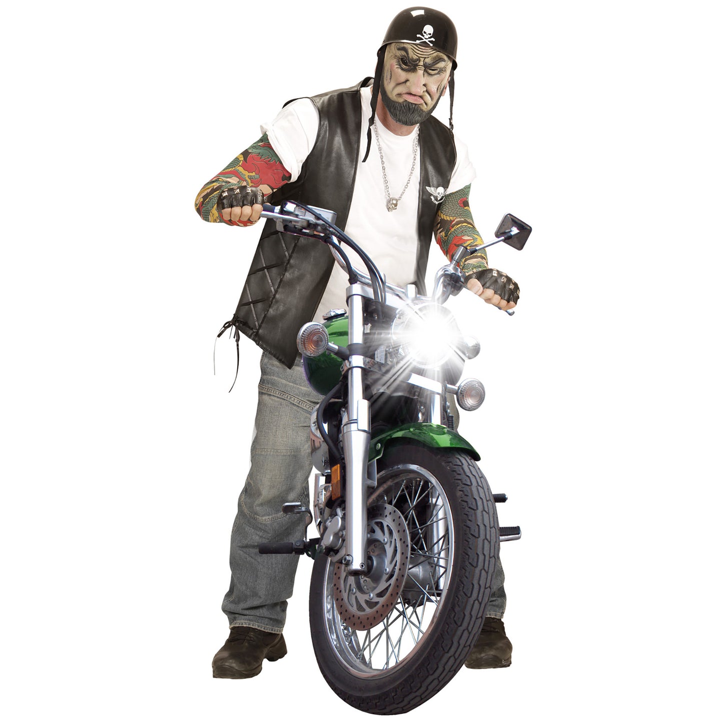 "HALBMASKE OUTLAW BIKER" – Ansicht 3