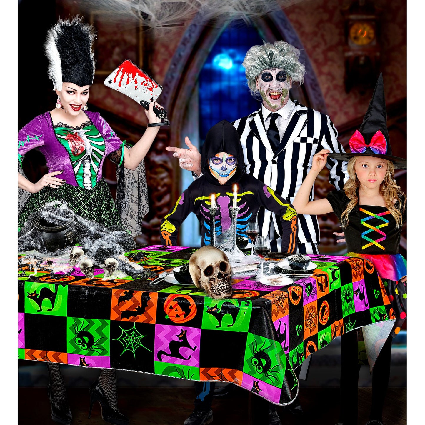 "HALLOWEEN TISCHDECKE" 132x178 cm – Ansicht 3