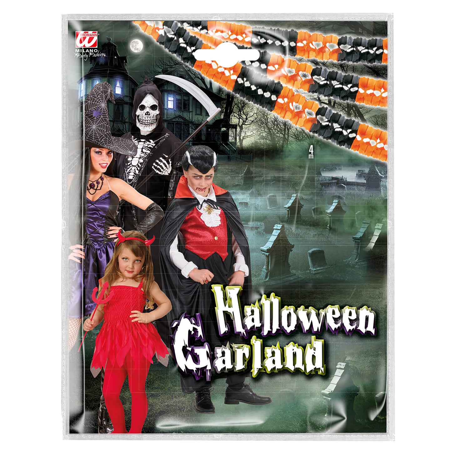"HALLOWEENGIRLANDE BOA" 4 M – Detailansicht