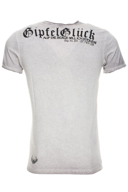 Hangowear Trachtenshirt Herren – Ulrik, Leicht Grau, Baumwolle - Fasnacht24.ch