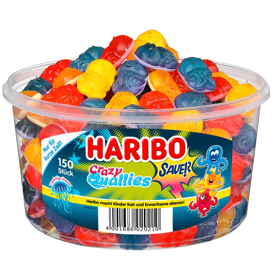 Haribo Crazy Quallies sauer 150er Fruchtgummi – Produktansicht