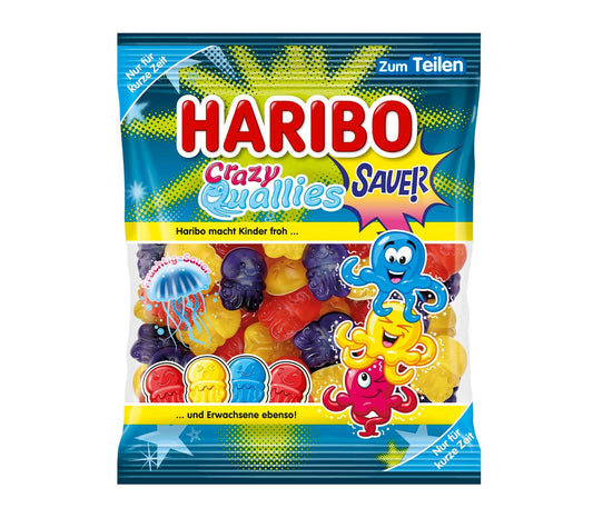 Haribo Crazy Quallies sauer 160g Saures Fruchtgummi