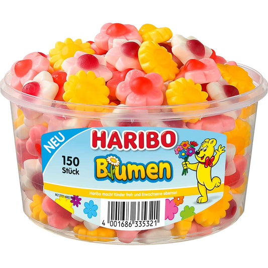 Haribo Bunte Blumen 150er Fruchtgummi Beutel – Produktansicht