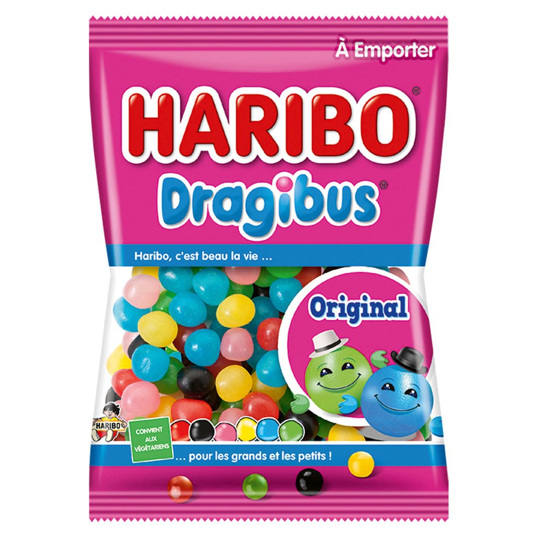 Haribo Dragibus Original Fruchtgummi vegan 120 g Beutel