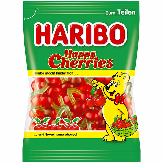Haribo Happy Cherries 175g Fruchtgummi Doppel-Kirschen