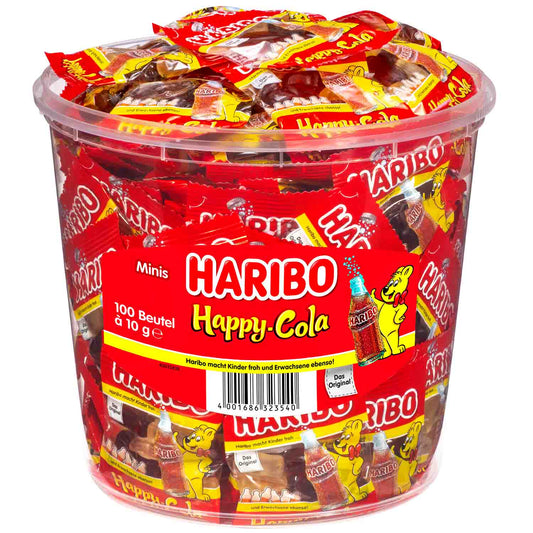 Haribo Happy-Cola Minis Fruchtgummi 100x10g