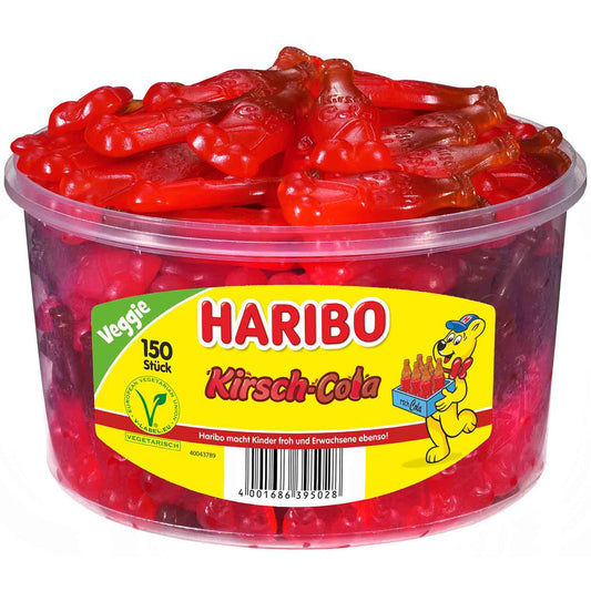 Haribo Kirsch-Cola vegetarisch Fruchtgummi 150 Stück – Produktansicht