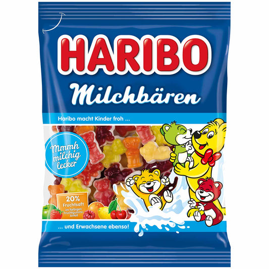 Haribo Milchbären 160g Fruchtgummi mit Schaumzucker