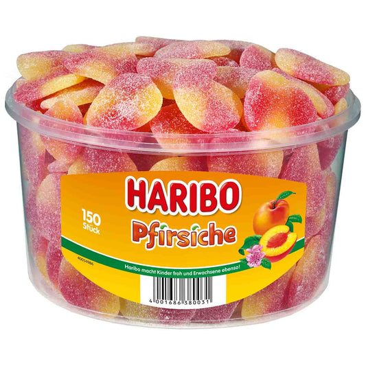 Haribo Pfirsiche 150er Fruchtgummi Paket – Produktansicht