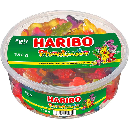 Haribo Phantasia 750g Fruchtgummi-Mischung in Dose – Produktansicht