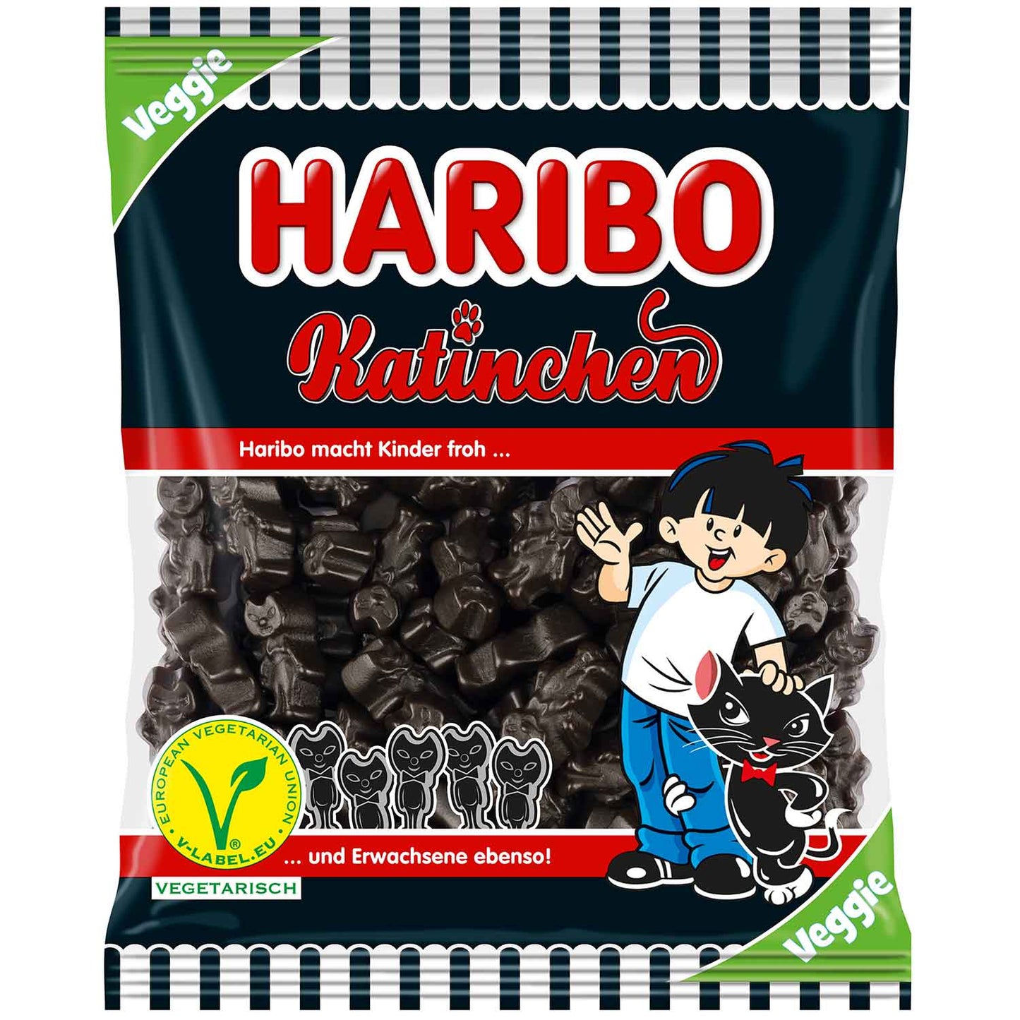 Haribo Katinchen vegetarisch 160g Lakritz Katzen