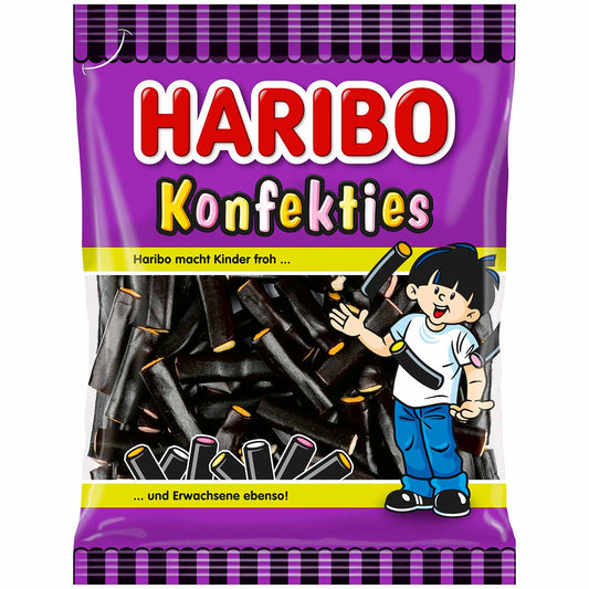 Haribo Konfekties 160g - Lakritzstangen mit fruchtiger Füllung
