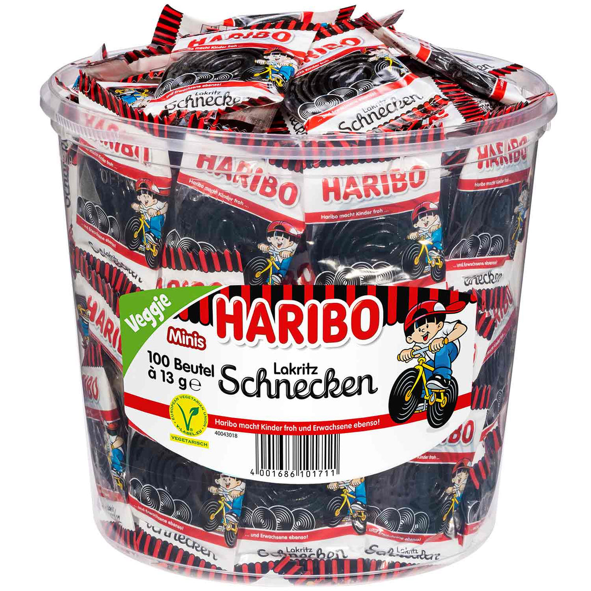 Haribo Lakritz Schnecken Minis vegetarisch 100er Pack