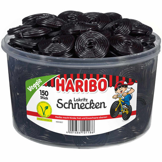 Haribo Lakritz Schnecken vegetarisch 150er – Produktansicht