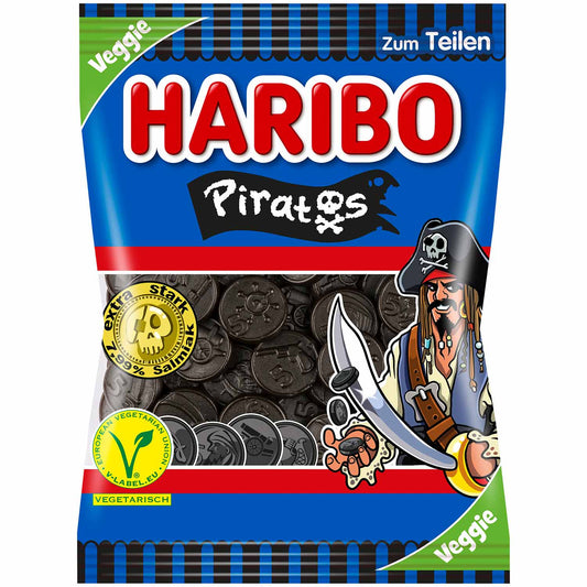 Haribo Piratos vegetarisch 175g - Haribo Lakritz Taler
