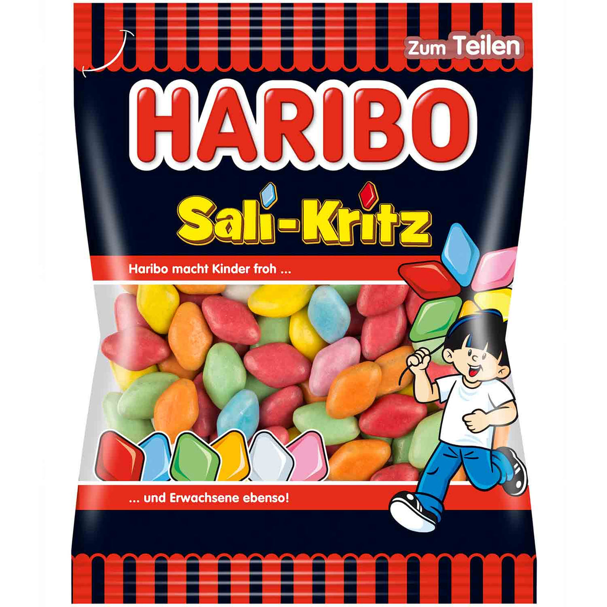 Haribo Sali-Kritz Lakritz-Dragees 160 g Packung