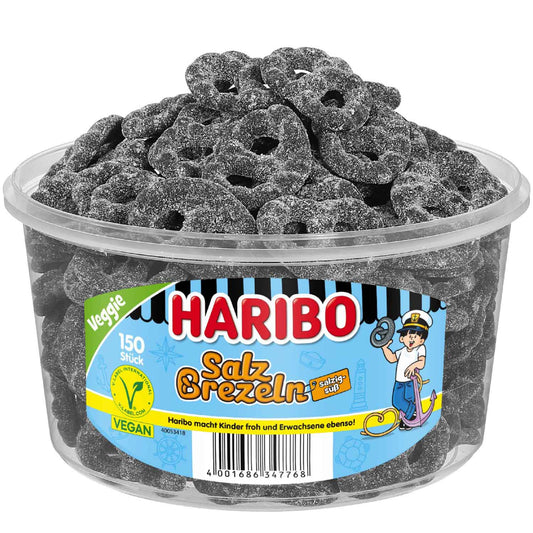 Haribo Salz-Brezeln vegan 150er Lakritz – Produktansicht