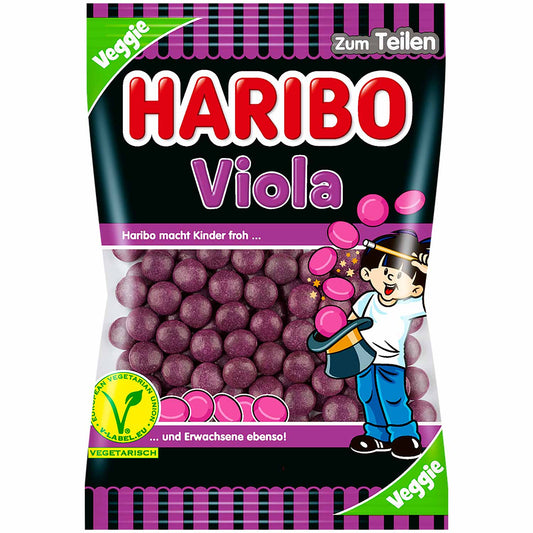Haribo Viola vegetarisch 125g - Lakritz-Dragees mit Veilchengeschmack