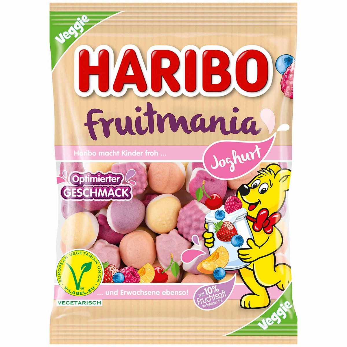 Haribo Fruitmania Joghurt vegetarisch Fruchtgummi 160 g