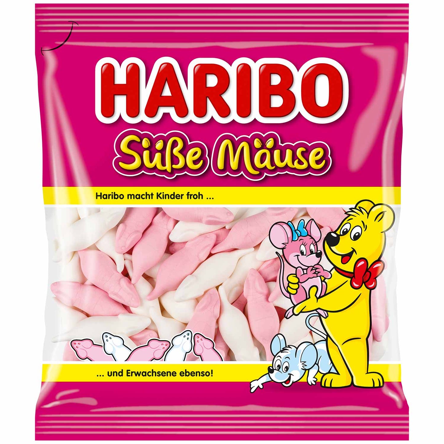 Haribo Süsse Mäuse Schaumzucker weiss 175 g Packung