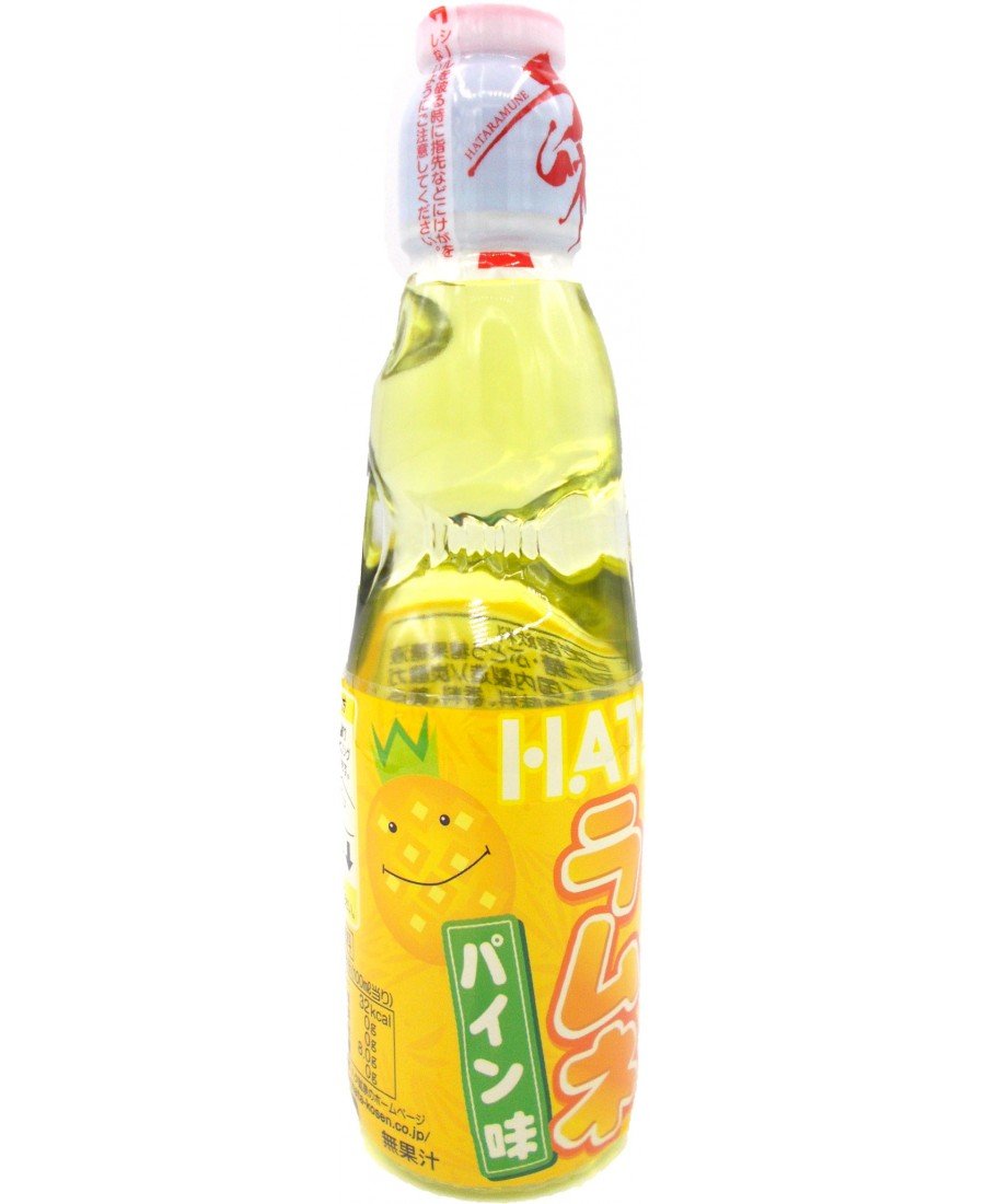 Hata Ramune Pineapple Japan-Limonade 200 ml Flasche mit Murmelverschluss