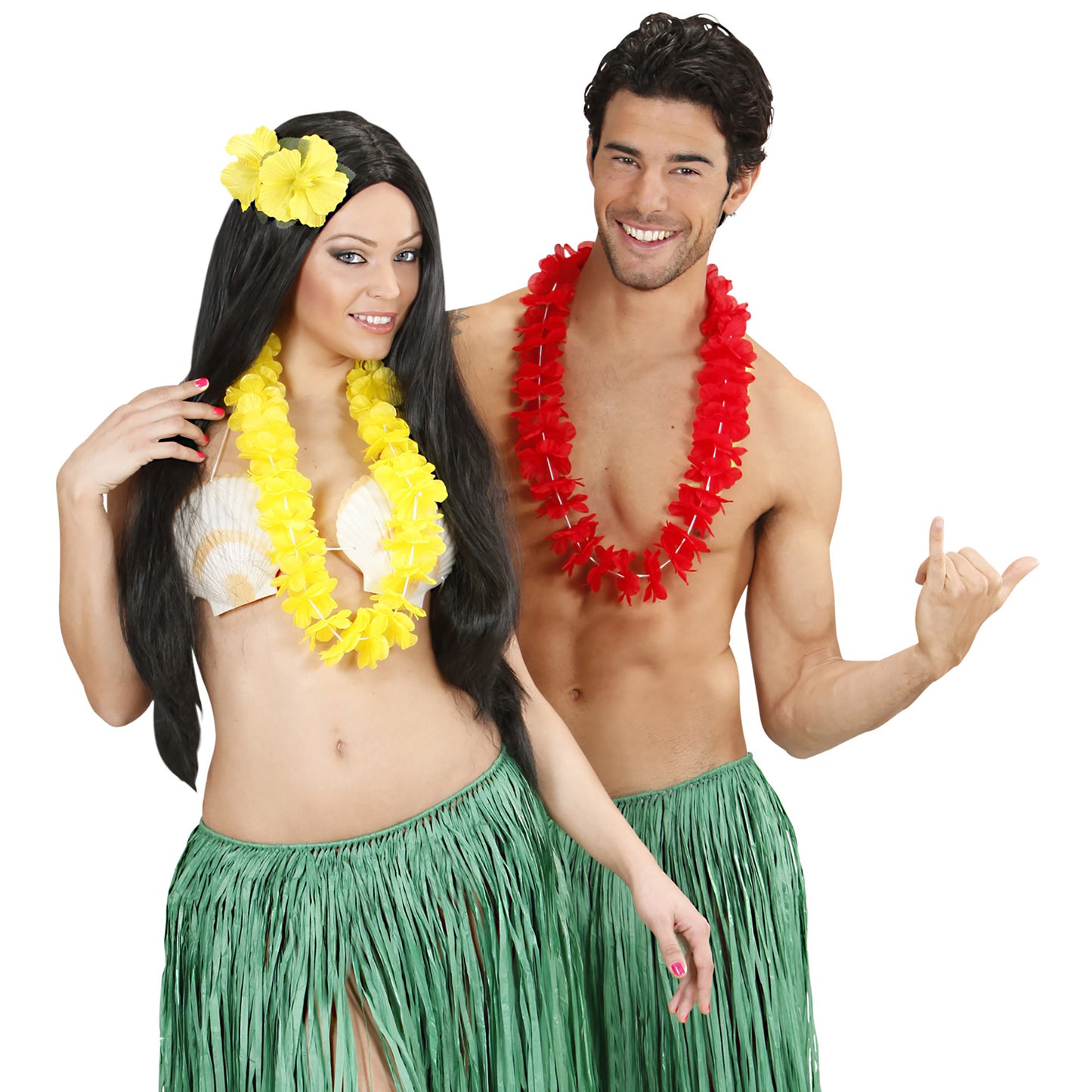 "HAWAIIKETTE EINFARBIG" 6 Farben sort – Ansicht 3