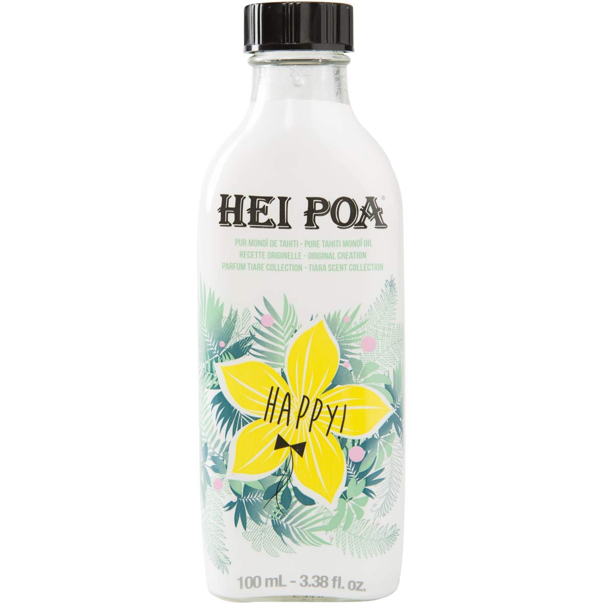 Hei Poa, Happy!, Manoi-Öl, Feuchtigkeitsspendend & reparierend, Tiara, Körperöl, 150 ml