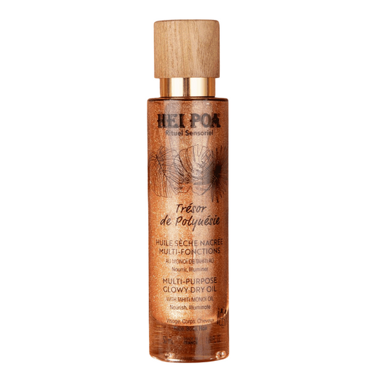 Hei Poa Hei Poa, Tresor De Polynesie, Monoi-Öl, Leuchtend, Trockenöl für den Körper, 50 ml Regular