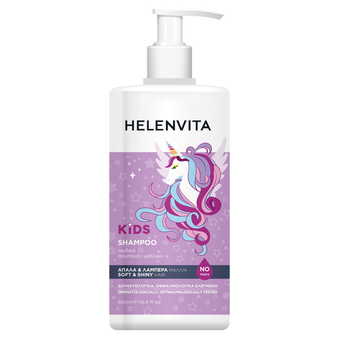 Helenvita, Kids Unicorn, Haarshampoo, Für Glanz und Weichheit, 500 ml