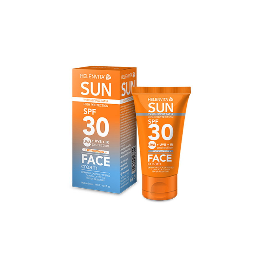 Helenvita, Sun, UVA- und UVB-Schutz, Vor Sonneneinstrahlung, Sahne, Für das Gesicht, SPF 30, 50 ml