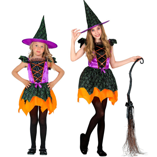 "HEXE" (Kleid, Hut) – Vorderansicht