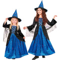 "HEXE" (Kleid mit Schleier, Hut) – Vorderansicht