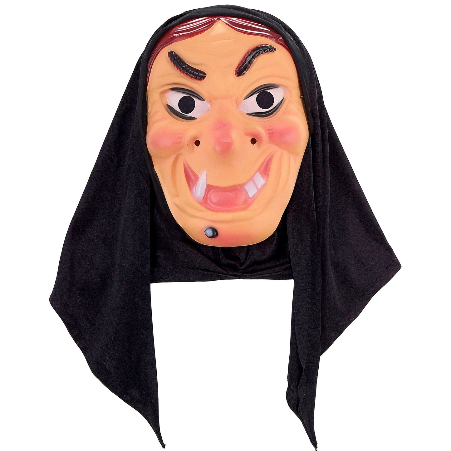 "HEXEN MASKE MIT KOPFTUCH" aus Plastik – Ansicht 3