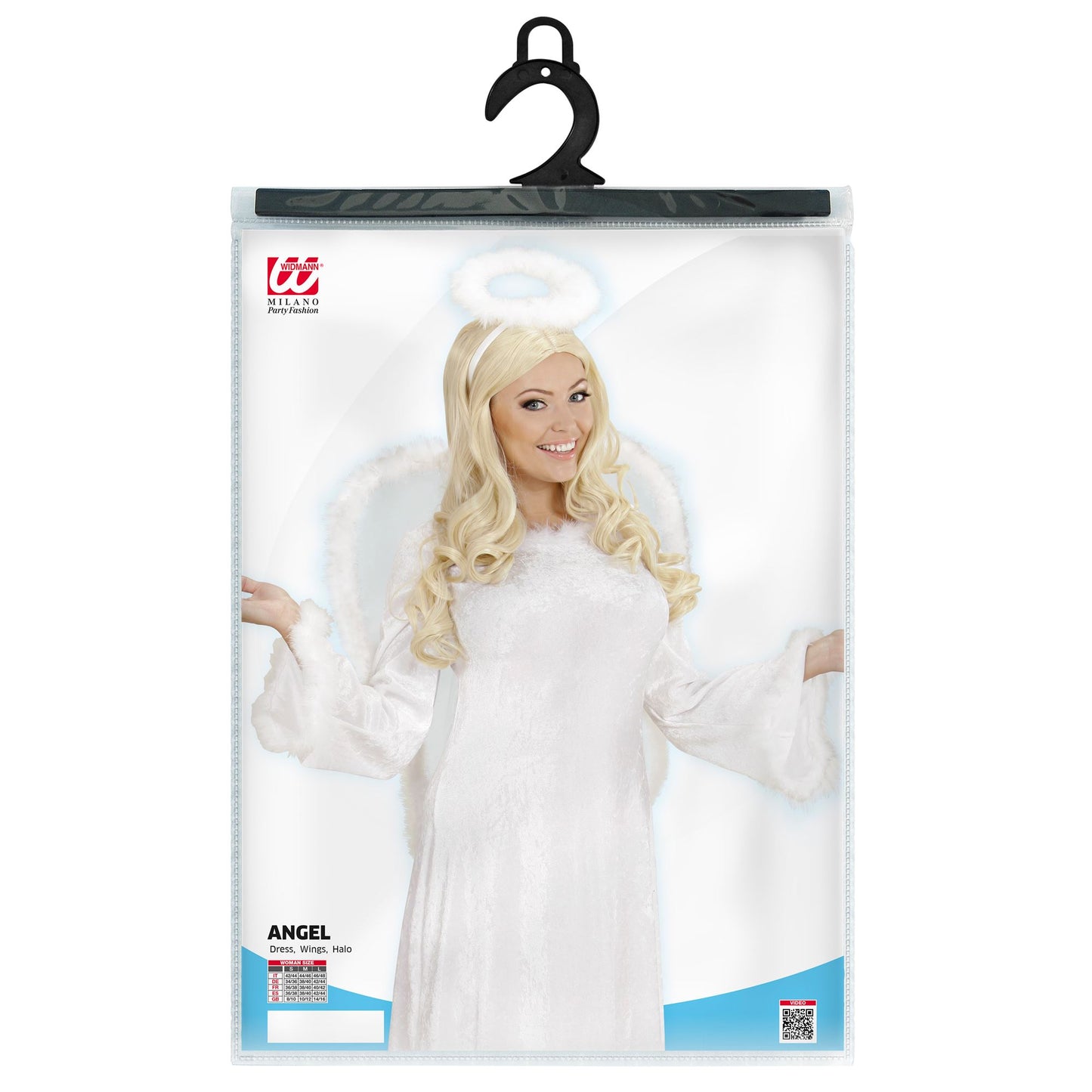 "HIMMELSENGEL" aus Samt (Kleid mitFedern Rand, Flügel, Heiligenschein) – Ansicht 4