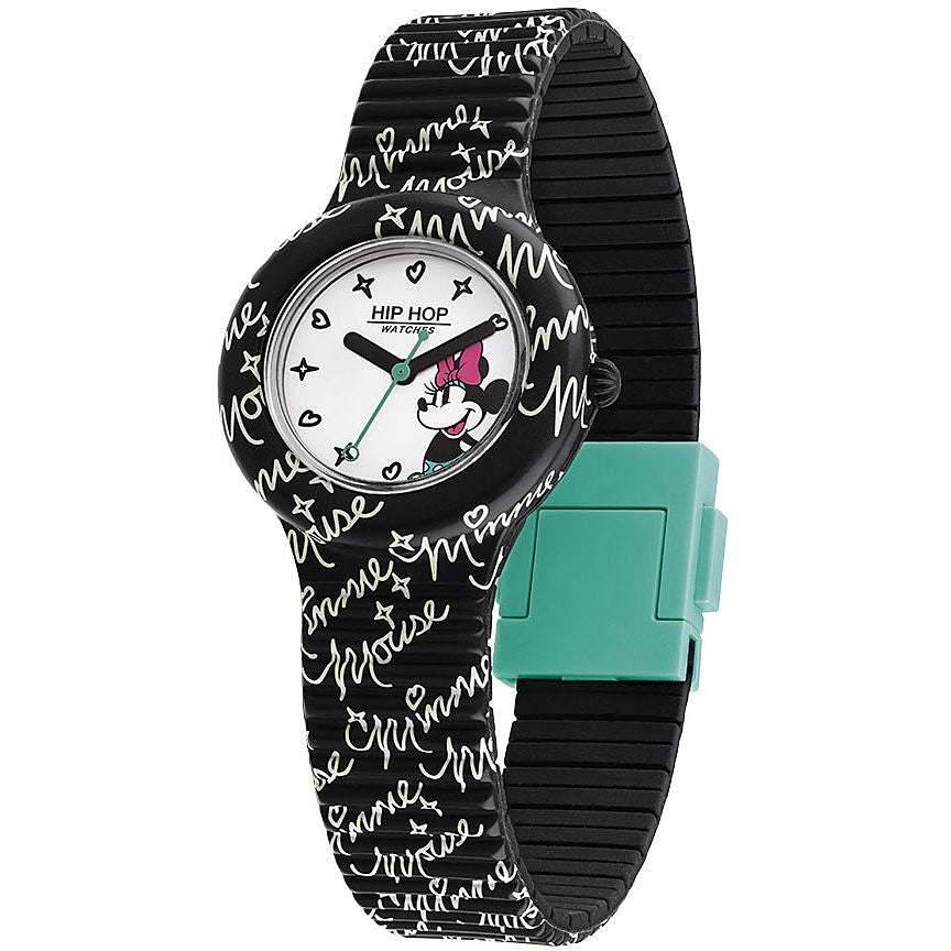 HIP HOP NEW COLLECTION DISNEY MINNIE WRITINGS HWU1062 Analoguhr Armbanduhr 32 mm ansicht-3