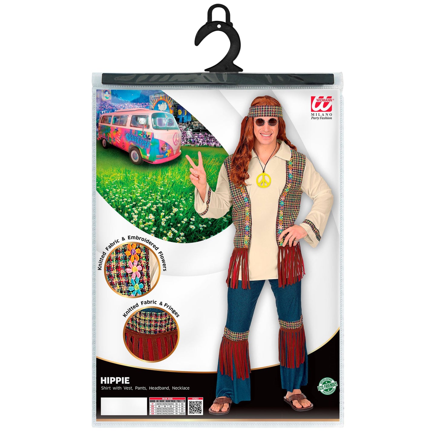 "HIPPIE" (Hemd mit Weste, Hose, Stirnband, Kette) – Ansicht 5