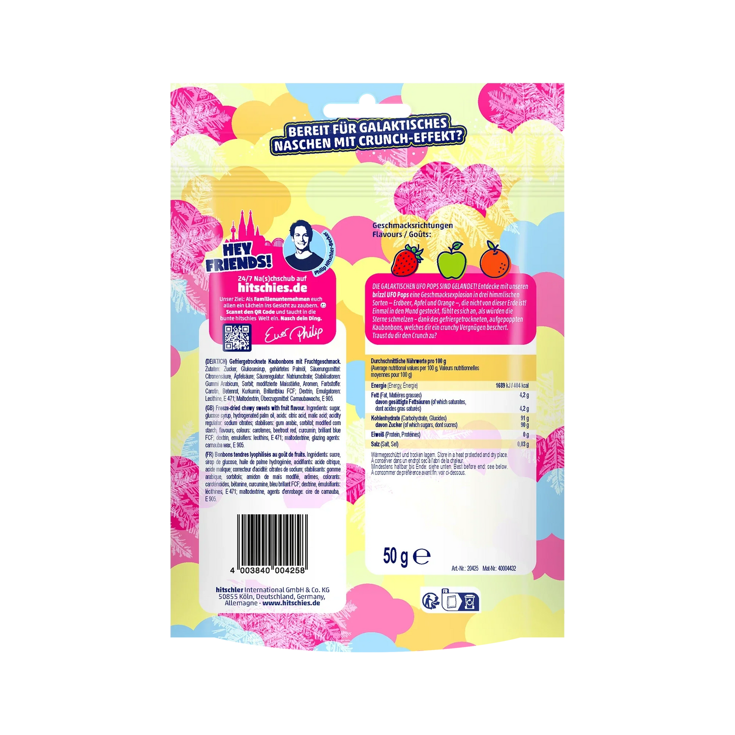 Hitschies brizzl UFO Pops Freeze Dried Candy 50g - Candyshop.ch