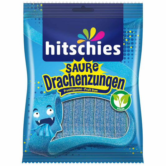 hitschies Saure Drachenzungen blau 125g Fruchtgummi Packung