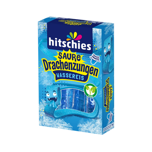 hitschies Saure Drachenzungen Wassereis Blue Edition 10x40ml – Produktansicht