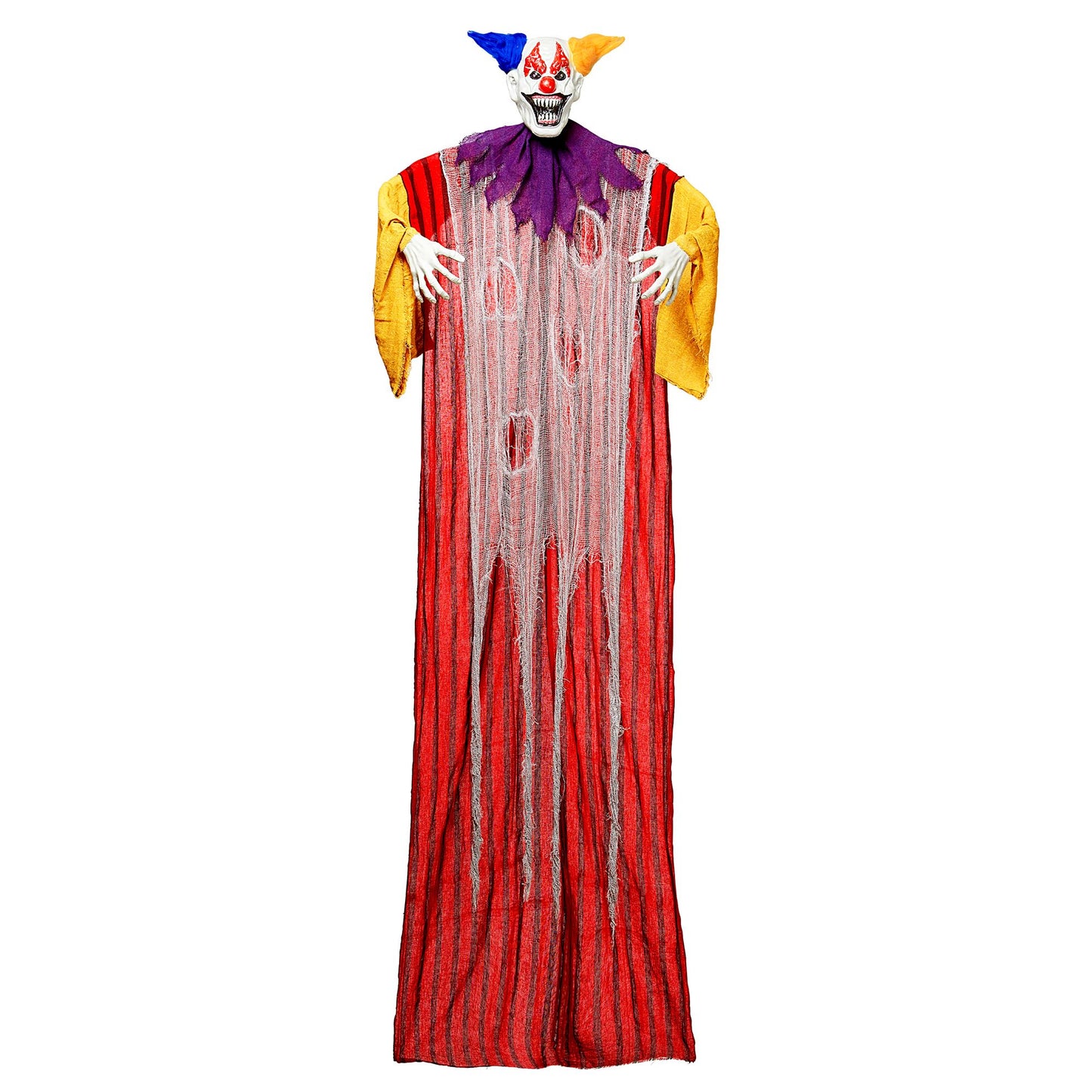 "HORROR CLOWN MIT PULSIEREND BLINKENDEN FARBWECHSELNDEN LED AUGEN" 232 cm – Ansicht 5