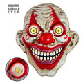 "HORROR CLOWNSMASKE MIT WACKELAUGEN" – Vorderansicht