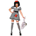"HORROR PUPPE" (Kleid mit Reifunterrock, Haarschleife) – Vorderansicht